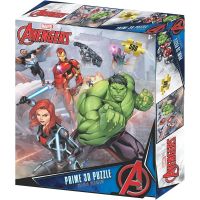 Puzzle Effetto 3D - 500 pezzi - Marvel Avengers