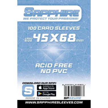 100 Bustine Sapphire AZURE 45x68