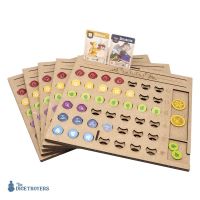 Flamecraft - Set 5 Plance Giocatore in Legno