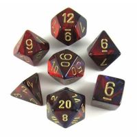 Set di Dadi Gemini (Viola, Rosso, Oro)