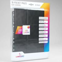 10 Fogli 18 Tasche Inserimento Laterale Gamegenic (NERO)