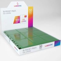 50 Fogli 18 Tasche Inserimento Laterale Gamegenic (VERDE)