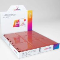 50 Fogli 18 Tasche Inserimento Laterale Gamegenic (ROSSO)