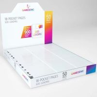 50 Fogli 18 Tasche Inserimento Laterale Gamegenic (BIANCO)