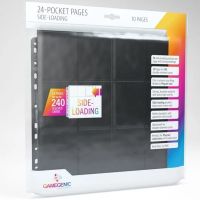 10 Fogli 24 Tasche Inserimento Laterale Gamegenic (NERO)