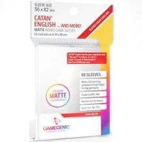 Bustine Gamegenic Matte Board Game Sleeves Catan English Red 60 (56x82)