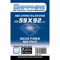 100 Bustine Sapphire BLUE 59x92