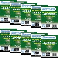 10x 100 Bustine Sapphire DARK GREEN 63,5x88 Perfect Size | Mythic Bundle