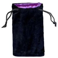 Sacchetto Grande Velluto Nero Seta (VIOLA)