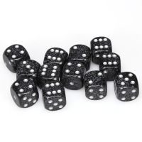 Set di Dadi 12D6 Speckled (Ninja)