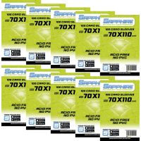 10x 100 Bustine Sapphire LIME 70x110 | Mythic Bundle