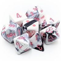 Set di Dadi Lab Dice - Gemini (Nero, Bianco, Rosa)