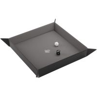 Vassoio Lanciadadi Gamegenic Magnetic Dice Tray Square (Nero-Grigio)