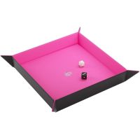 Vassoio Lanciadadi Gamegenic Magnetic Dice Tray Square (Nero-Rosa)