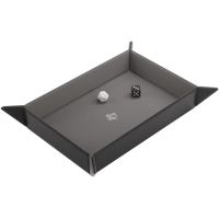 Vassoio Lanciadadi Gamegenic Magnetic Dice Tray Rectangular (Nero-Grigio)
