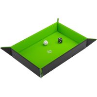 Vassoio Lanciadadi Gamegenic Magnetic Dice Tray Rectangular (Nero-Verde)