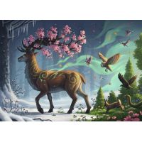 Puzzle Cervo in Primavera - 1000 Pezzi