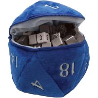 Jumbo d20 Plush - Portadadi Blu/Bianco