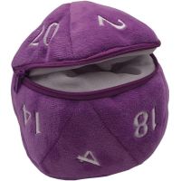 Jumbo d20 Plush - Portadadi Viola/Bianco