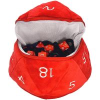 Jumbo d20 Plush - Portadadi Rosso/Bianco