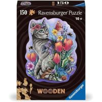 Puzzle di Legno Gatto - 150 Pezzi