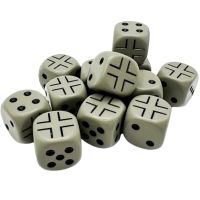 Set di Dadi WW2 Germania - 12 D6 Opaque Dice Block (Grigio, Nero)