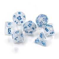 Set di Dadi Borealis Luminary (Ghiaccio, Celeste)