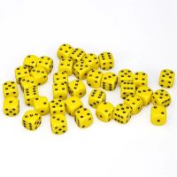 Set di Dadi 36D6 Opaco (Giallo, Nero)
