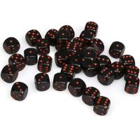 Set di Dadi 36D6 Opaco (Nero, Rosso)