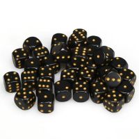 Set di Dadi 36D6 Opaco (Nero, Oro)