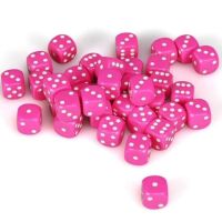 Set di Dadi 36D6 Opaco (Rosa, Bianco)