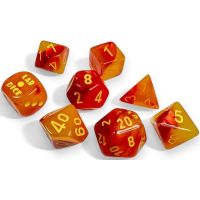 Set di Dadi Lab Dice - Gemini Luminary (Gellow-Rosso, Giallo)