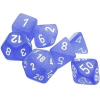 Set di Dadi Frosted (Blu, Bianco)