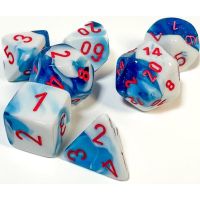 Set di Dadi Gemini (Blu Astrale-Bianco, Rosso)