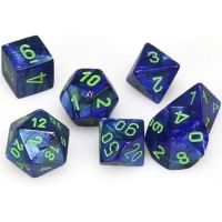 Set di Dadi Lustrous (Blu Scuro, Verde)