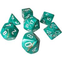 Set di Dadi MINI Marble (Rame Ossidato, Bianco)