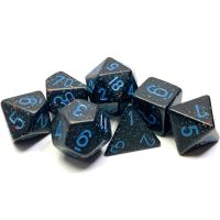 Set di Dadi Speckled (Stelle, Blu)