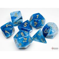 Set di Dadi Phantom (Ciano, Oro)