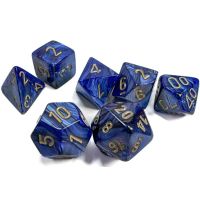 Set di Dadi Scarab (Blu Reale, Oro)