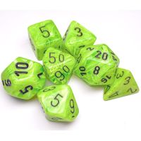 Set di Dadi Vortex (Verde Brillante, Nero)