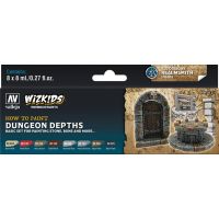 Vallejo Wizkids Dungeon Depths - Set da 8 Colori