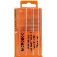 Vallejo - Set di 20 Punte da Trapano - Drill Bits no. 61-80