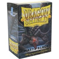 100 Bustine Standard Dragon Shield Matte Sleeves - BLACK