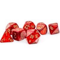 Set di Dadi MEGA-HEDRAL Scarab (Scarlatto, Oro)