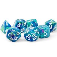 Set di Dadi MEGA-HEDRAL Festive (Waterlily, Bianco)