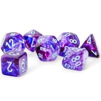 Set di Dadi MEGA-HEDRAL Nebula (Nocturnal, Turchese) Luminary