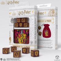 Set di 6 Dadi + Sacchetto - Harry Potter Gryffindor Dice & Pouch (Grifondoro)
