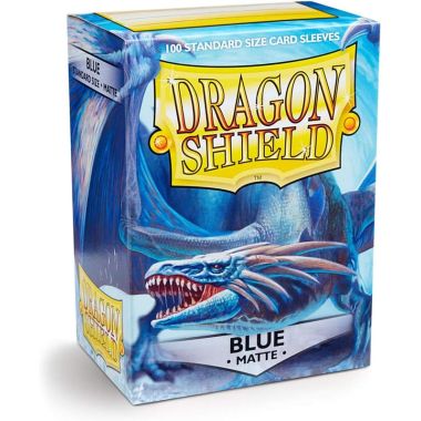 100 Bustine Standard Dragon Shield Matte Sleeves - BLUE