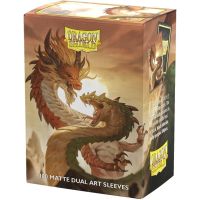 100 Bustine Standard Dragon Shield Matte Dual Art Sleeves - WOOD SNAKE