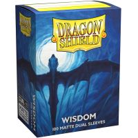 100 Bustine Standard Dragon Shield Matte Dual Sleeves - WISDOM